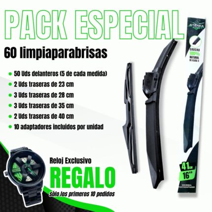 pack especial limpiaparabrisas