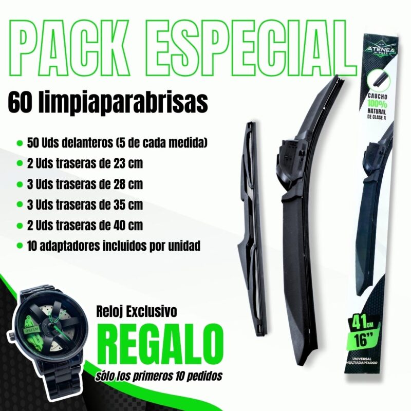 pack especial limpiaparabrisas